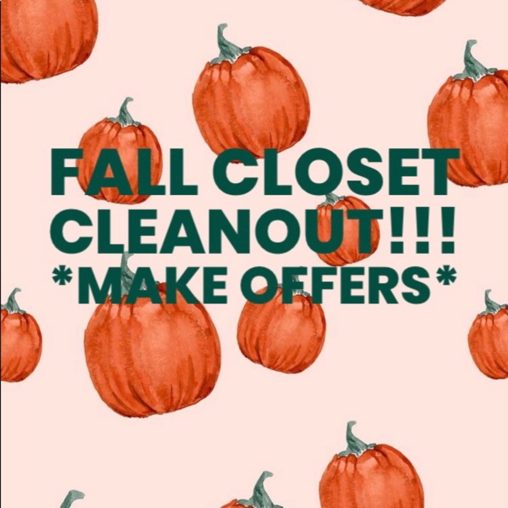 FALL CLOSET CLEAN OUT